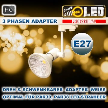  99064 - 3 phases adaptateur piste E27 blanc  4688.93JPY - 5207.98JPY  