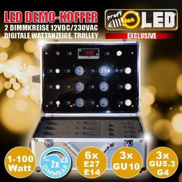  99095 - LED Demo Koffer dimmbar 1-100W  129.89USD  